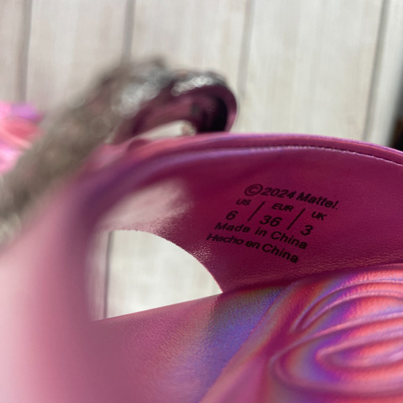 Aldo X Barbie Party 650 Womens Sz 6B Platform Sandals Heels Pink - Picture 10 of 12